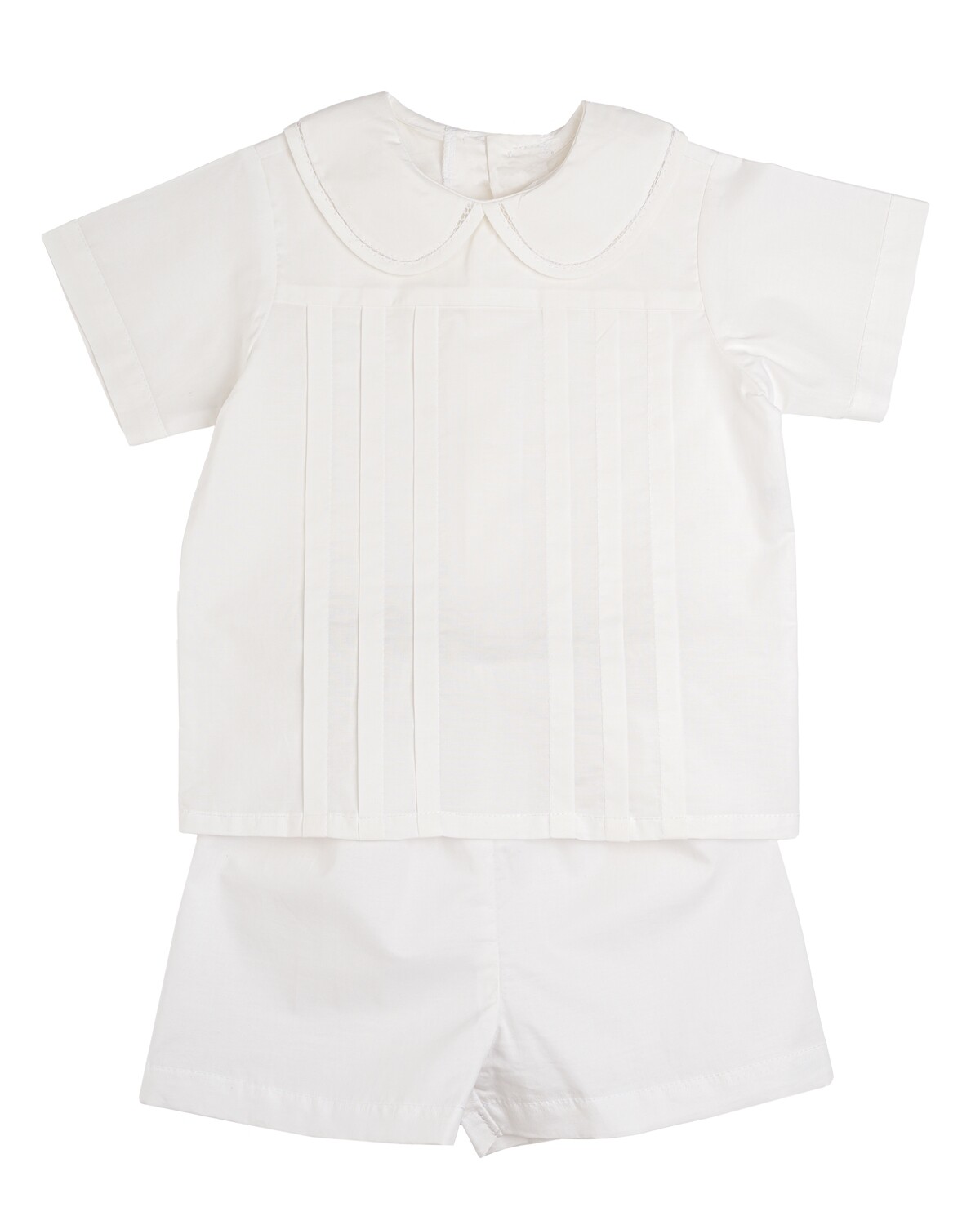 Lullaby Set Blessings Andrew Short Set White Batiste