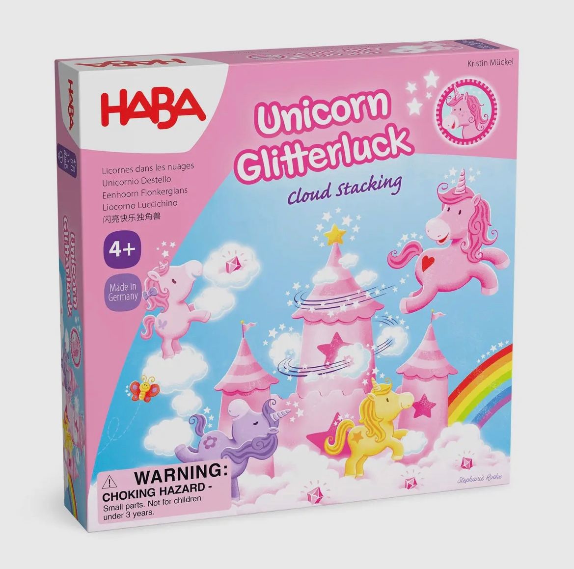 Haba Unicorn Glitterluck - Cloud Stacking