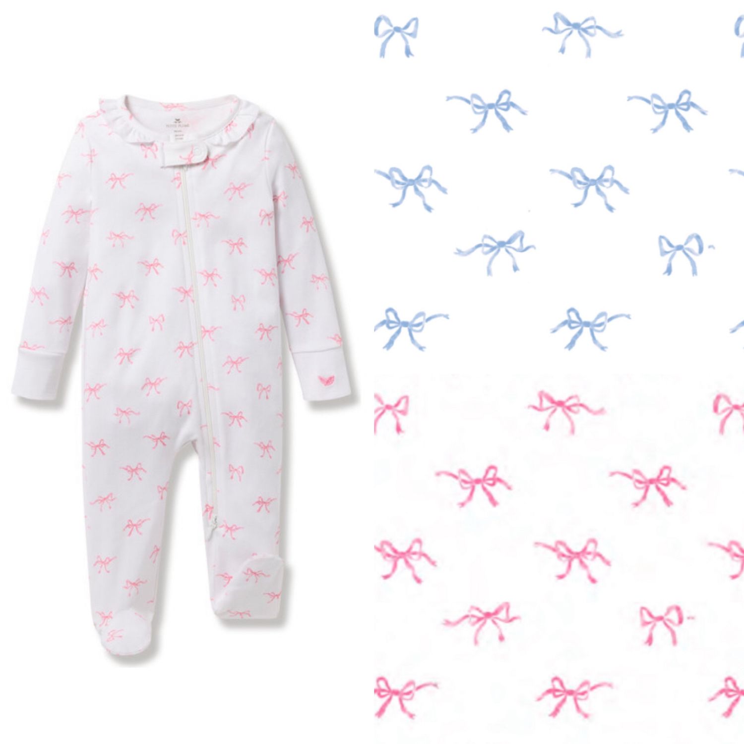 Petite Plume Pima Romper in Bows