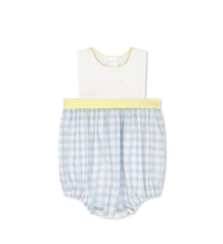 SS26 Lullaby Set Baldwin Blue Check Hollis Bubble
