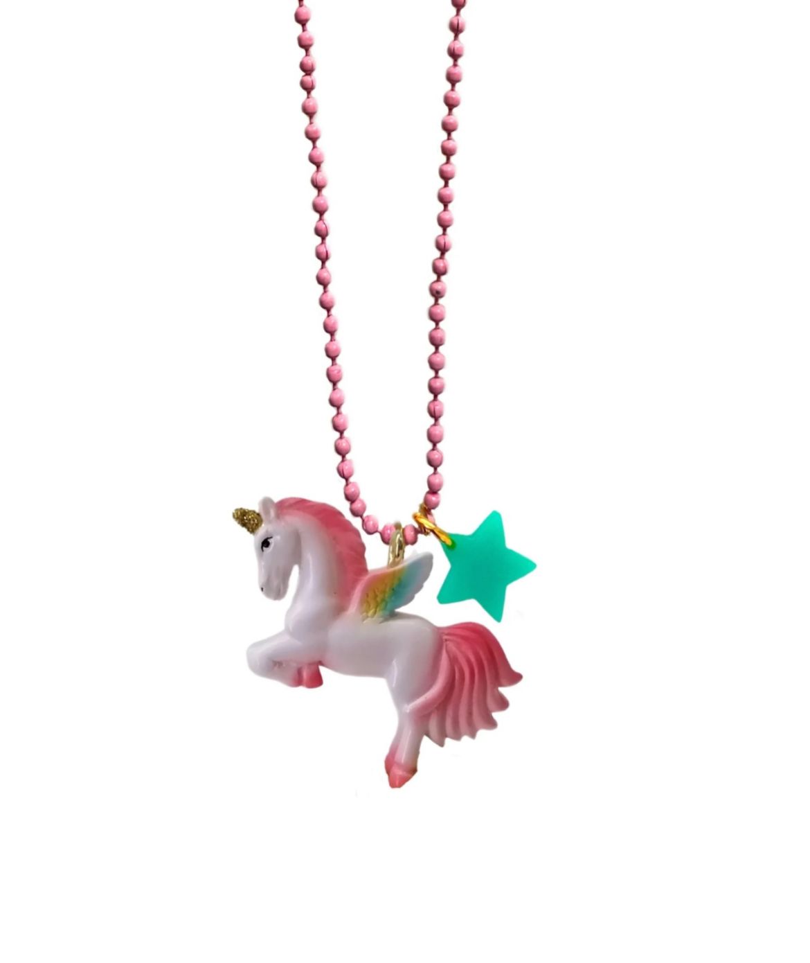 Gunner &amp; Lux Rainbow Unicorn Necklace