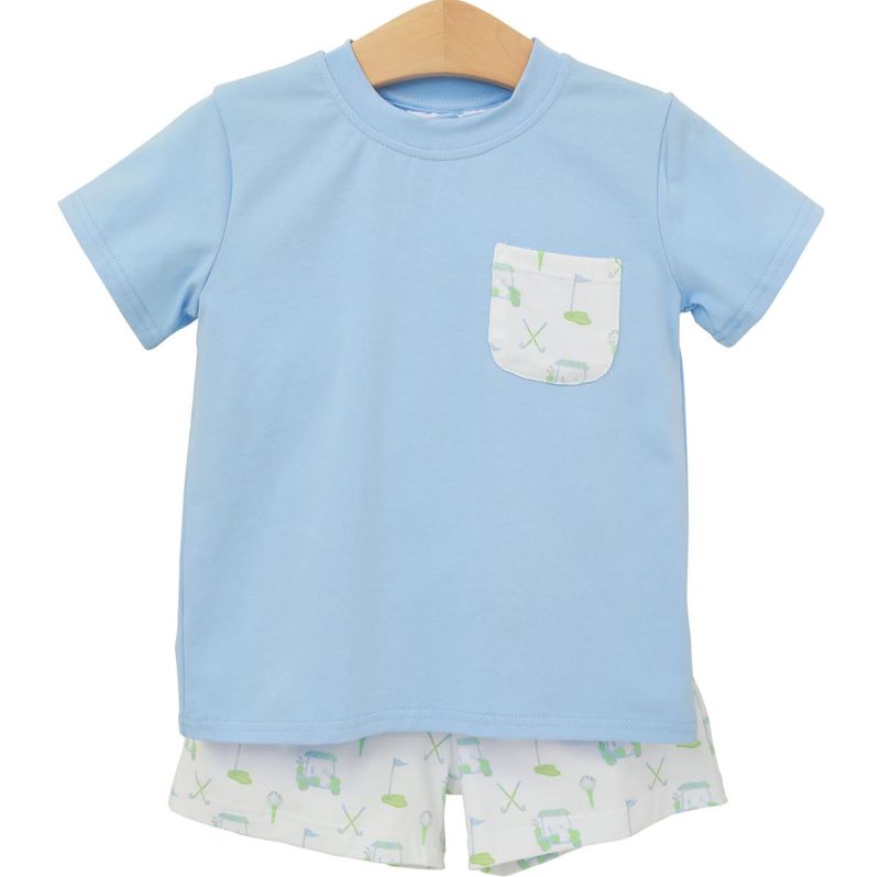SS26 Trotter Street Kids Caddy Club Short Set