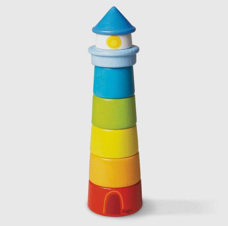Haba Lighthouse Wooden Rainbow Stacker