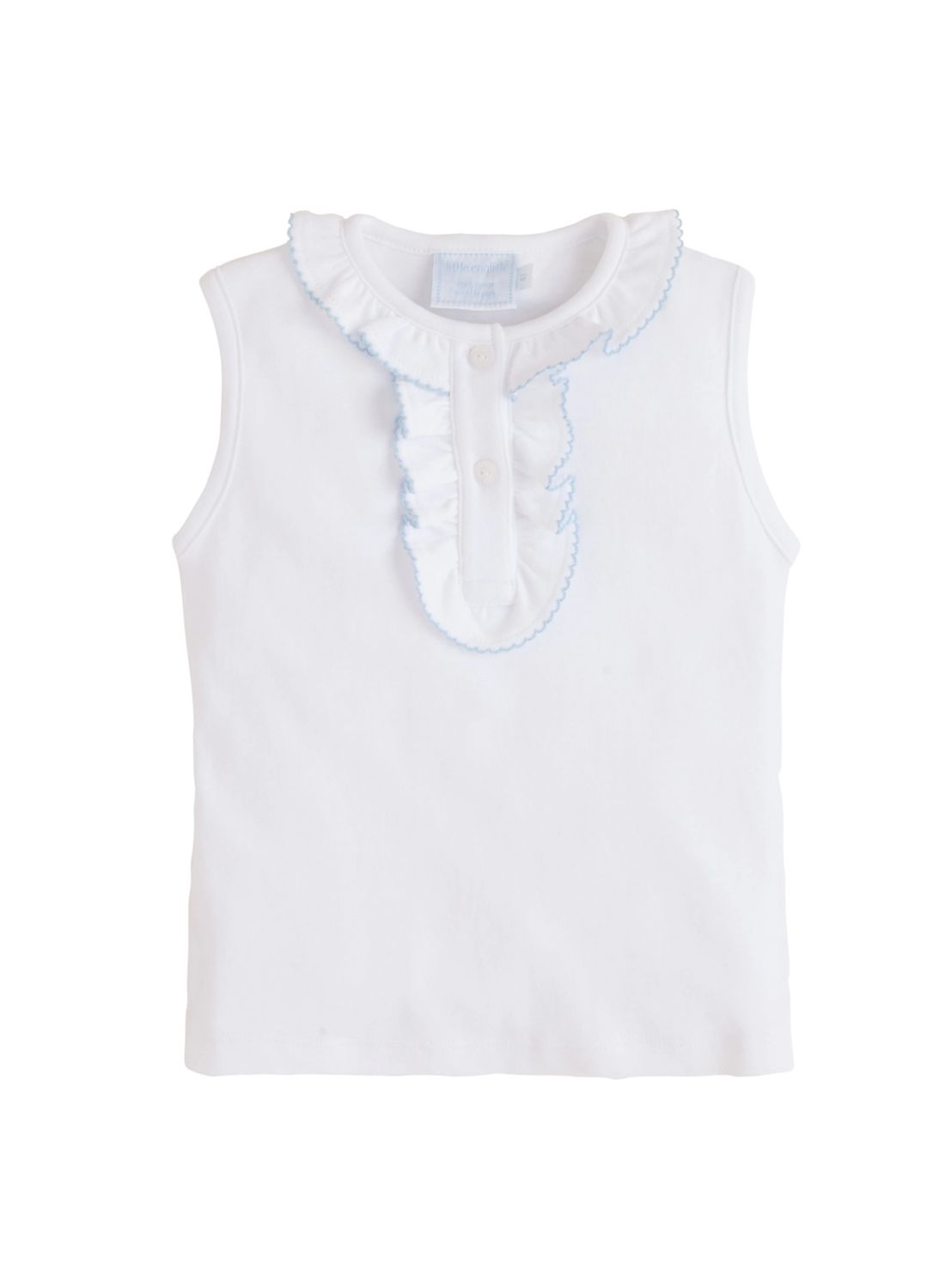 Little English Ruffled Henley Blue