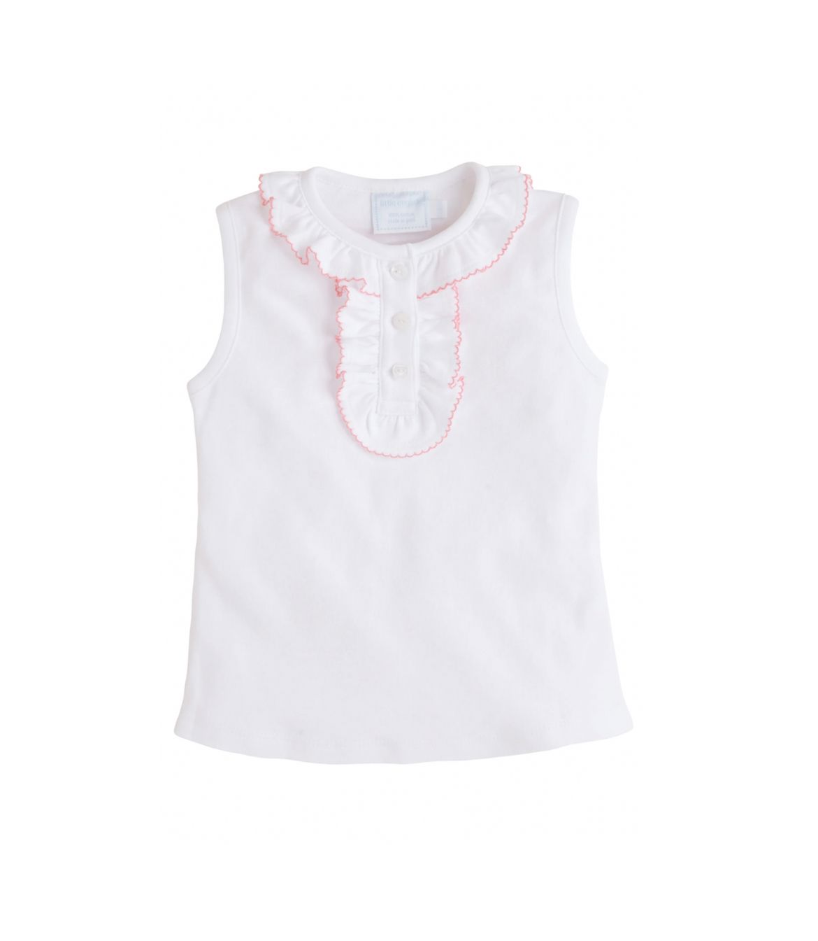 Little English Ruffled Henley Pink