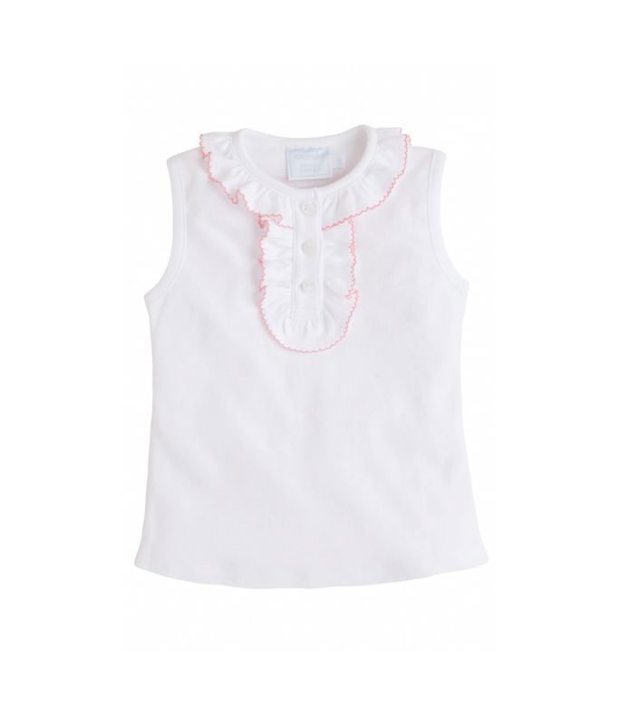 Little English Ruffled Henley Pink