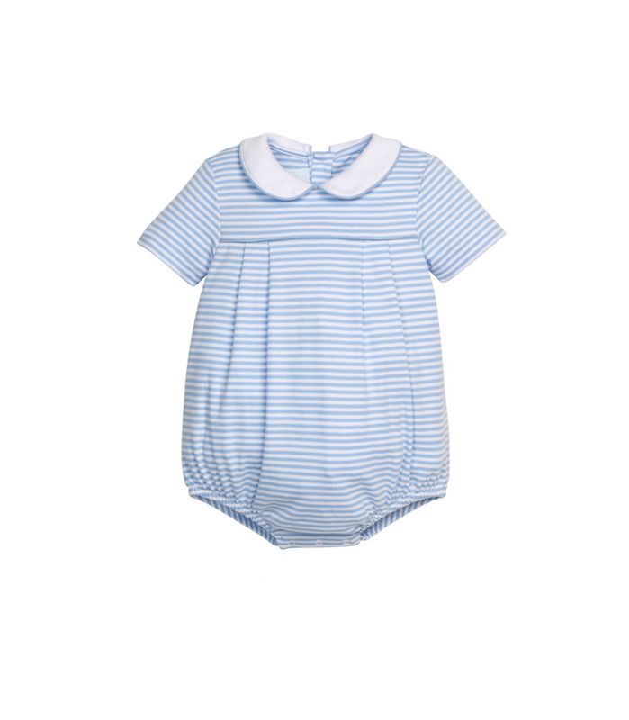 Little English Light Blue Stripe Peter Pan Bubble