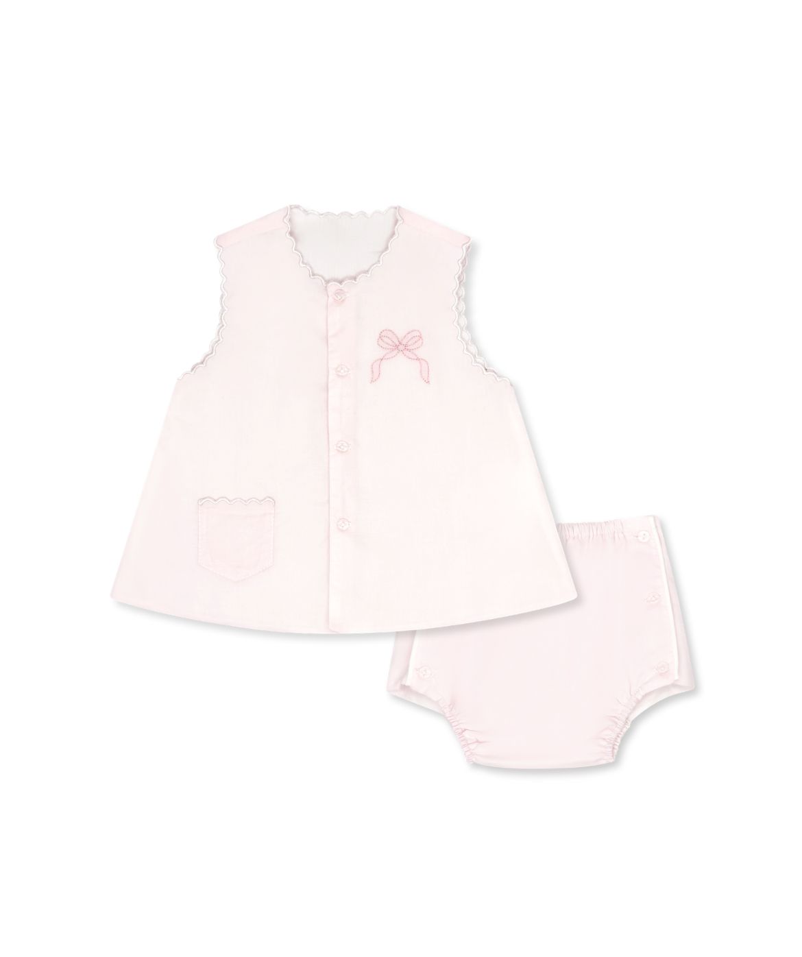 *Lullaby Set Maria Diaper Set Pink Bow