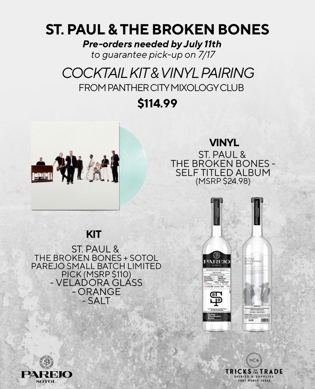 Panther City MIXology Club #3 Parejo + SPTBB