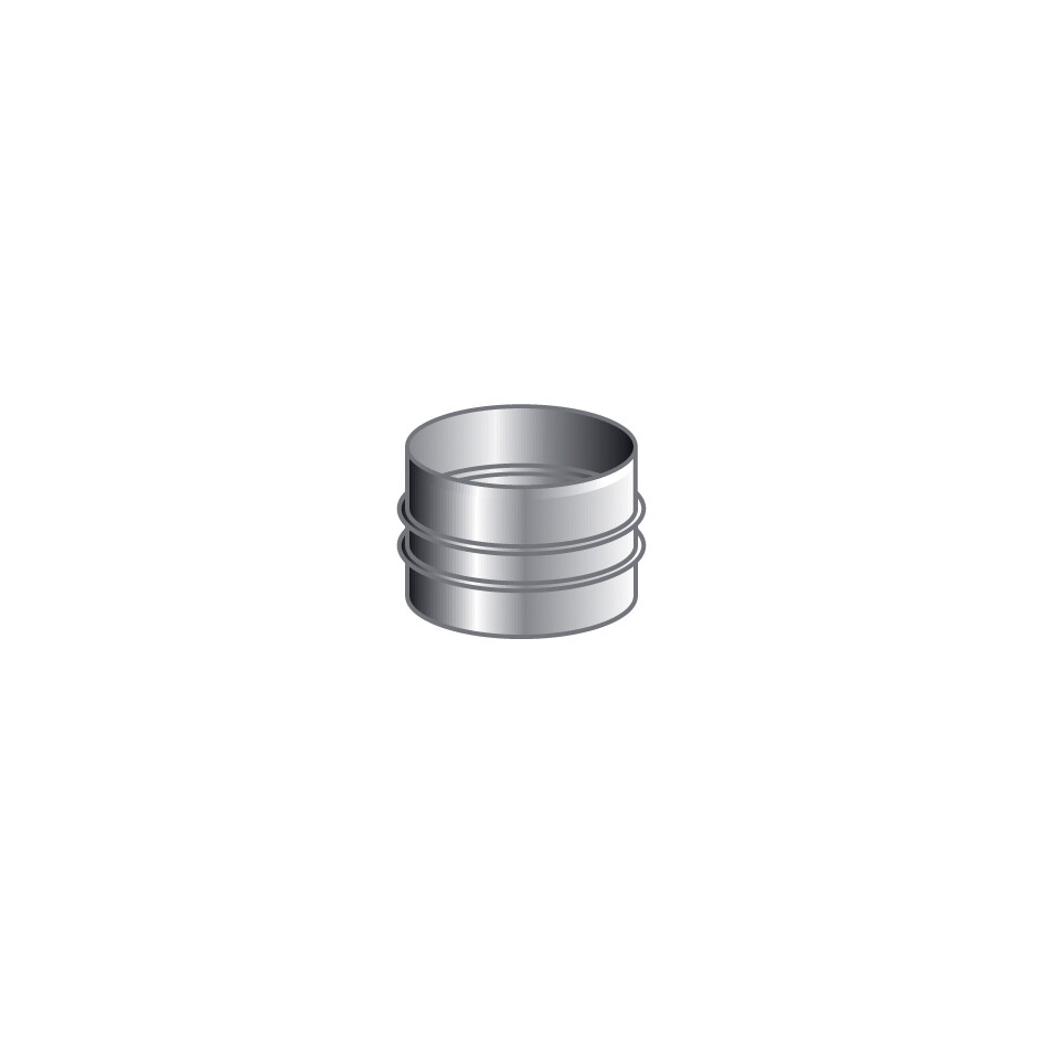 MANICOTTO M-M MONO PARETE, INOX 316 L BA
