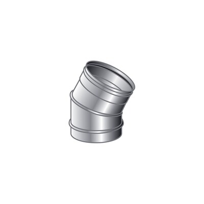 CURVA 30 GRADI MONO PARETE, INOX 316 L BA
