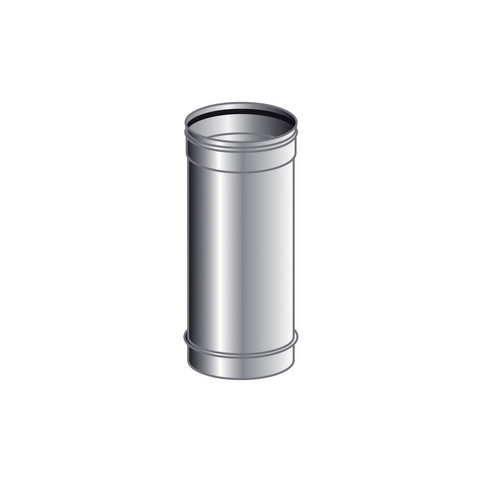 TUBO 0,5 MT MONO PARETE, INOX 316 L BA