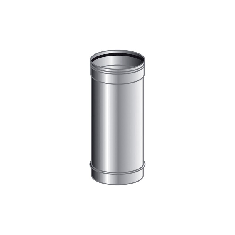 TUBO 0,5 MT MONO PARETE, INOX 316 L BA