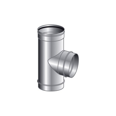 RACCORDO T 90 GRADI MONO PARETE, INOX 316 L BA