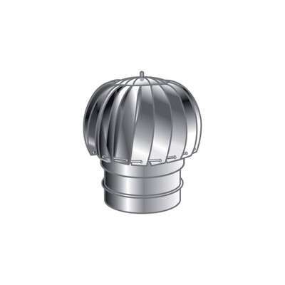 TERMINALE EOLICO MONO PARETE, INOX 316 L BA