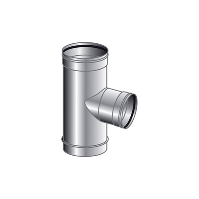 RACCORDO T 90 GRADI USCITA F MONO PARETE, INOX 316 L BA