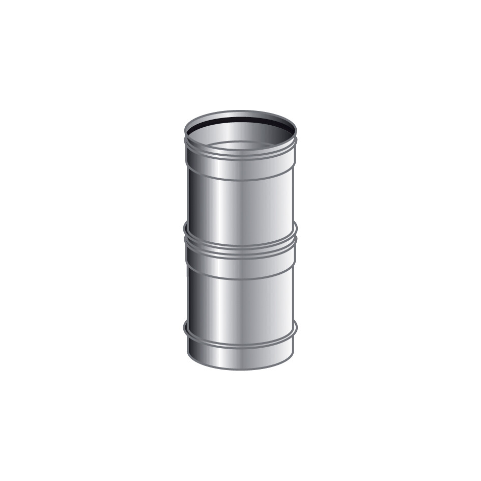 TUBO TELESCOPICO MONO PARETE, INOX 316 L BA