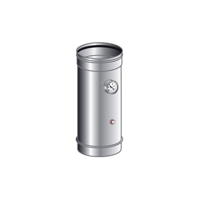 ELEMENTO PRELIEVO FUMI E TEMPERATURA MONO PARETE, INOX 316 L BA