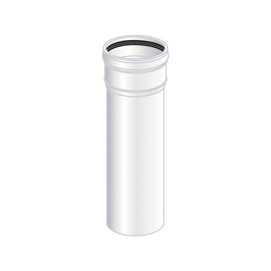 TUBO 0,5 MT MONO PARETE PLASTICA