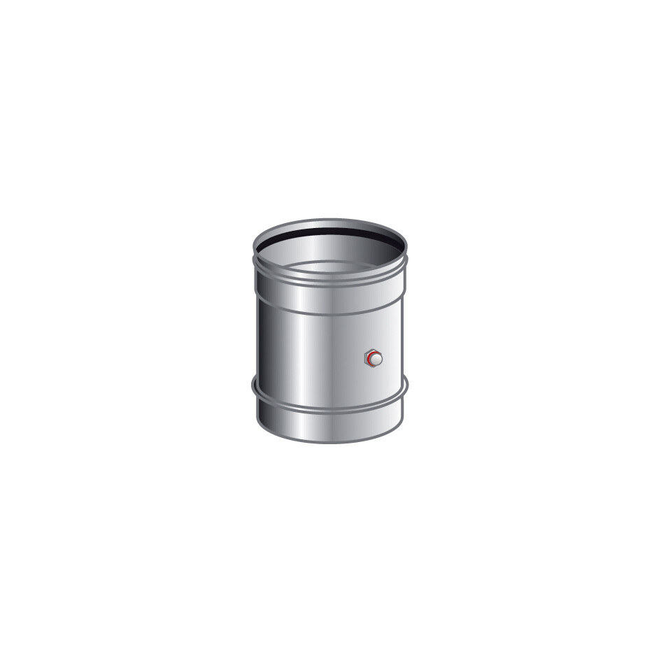 ELEMENTO PRELIEVO FUMI MONO PARETE, INOX 316 L BA