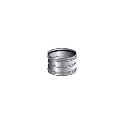 MANICOTTO F-F MONO PARETE, INOX 316 L BA