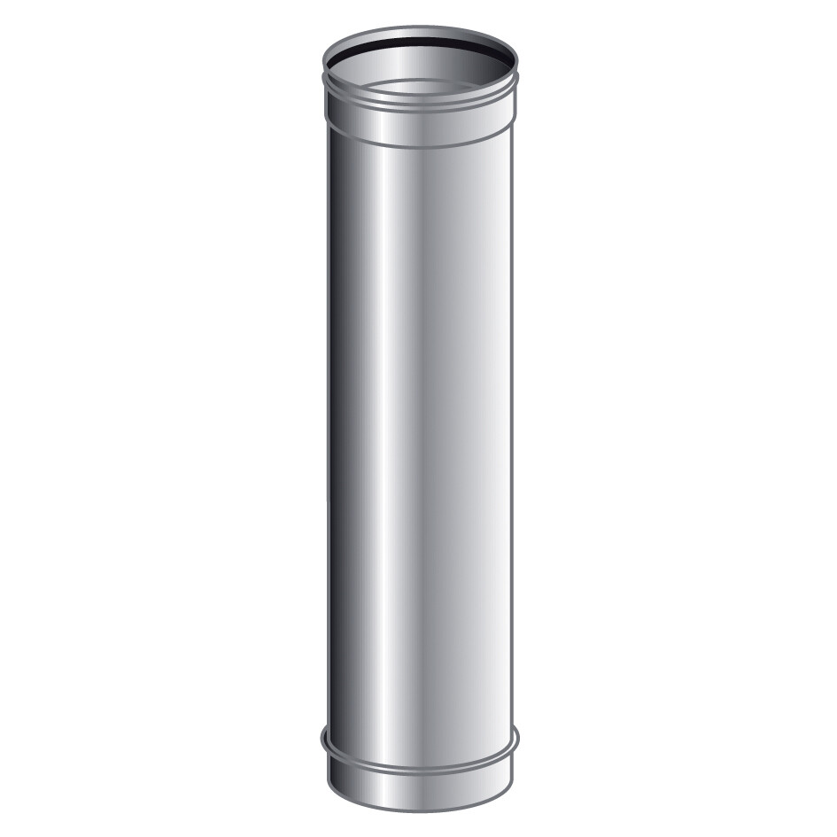 TUBO 1 MT MONO PARETE, INOX 316 L BA