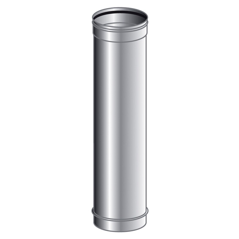 TUBO 1 MT MONO PARETE, INOX 316 L BA