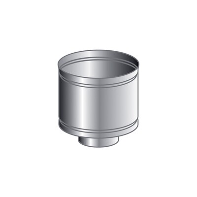 TERMINALE A BOTTE MONO PARETE, INOX 316 L BA