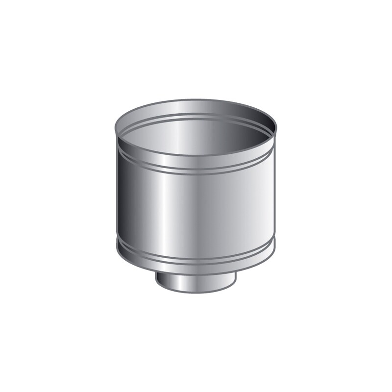TERMINALE A BOTTE MONO PARETE, INOX 316 L BA