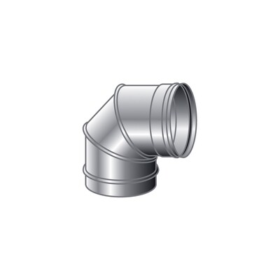 CURVA 90 GRADI MONO PARETE, INOX 316 L BA