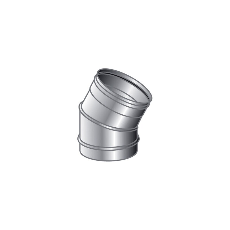 CURVA 15 GRADI MONO PARETE, INOX 316 L BA