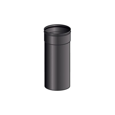 TUBO 0.5 MT MONO PARETE, FERRO 1.2 VERNICIATO NERO