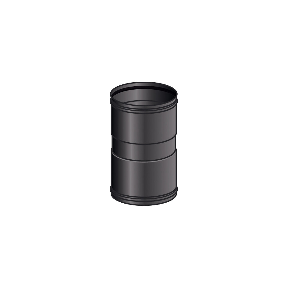 MANICOTTO F/F MONO PARETE, FERRO 1.2 VERNICIATO NERO