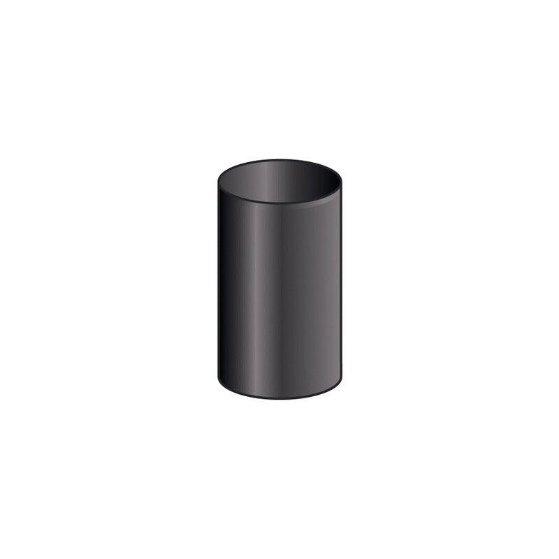 MANICOTTO F/F MONO PARETE, FERRO 2.0 VERNICIATO NERO