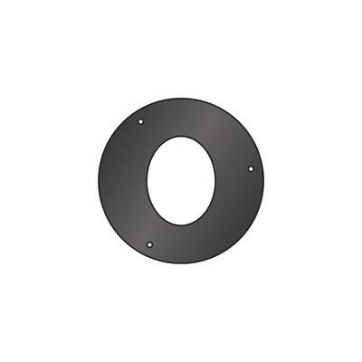 ROSONE COPRI MURO ELLITTICO, FERRO 2.0 VERNICIATO NERO