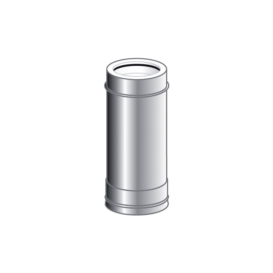 TUBO PLASTICA 0,5 MT PROTETTO INOX INTERCAPEDINE ARIA