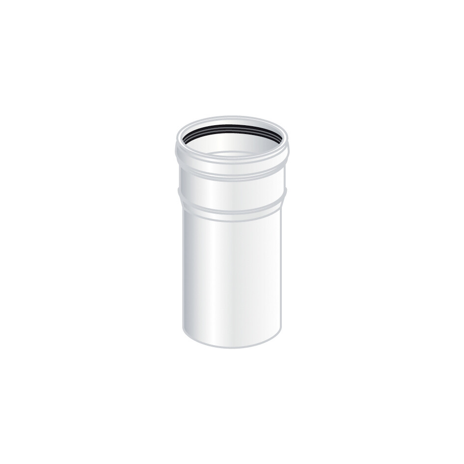 TUBO 0,25 MT MONO PARETE PLASTICA