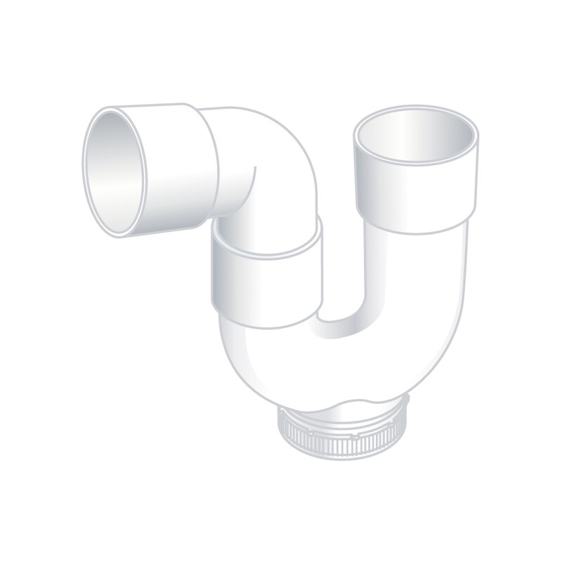 SIFONE PER SCARICO CONDENSA UNIVERSALE MONO PARETE PLASTICA
