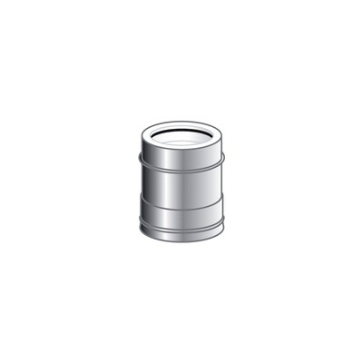 TUBO PLASTICA 0,25 MT PROTETTO INOX INTERCAPEDINE ARIA
