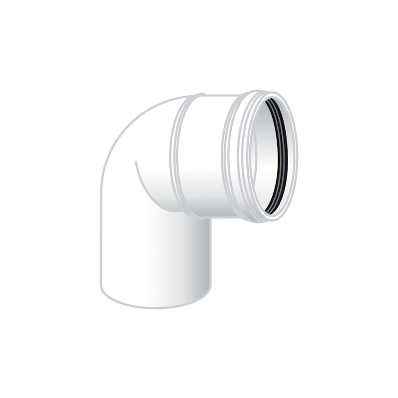 CURVA 93 GRADI MONO PARETE PLASTICA