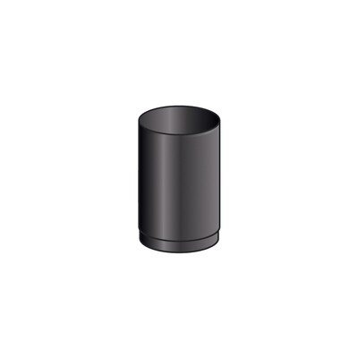 TUBO 0.25 MT MONO PARETE, FERRO 2.0 VERNICIATO NERO