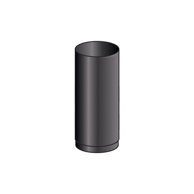 TUBO 0.5 MT MONO PARETE, FERRO 2.0 VERNICIATO NERO