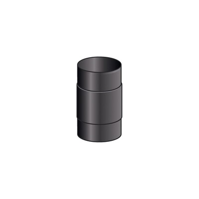 MANICOTTO M/M MONO PARETE, FERRO 2.0 VERNICIATO NERO