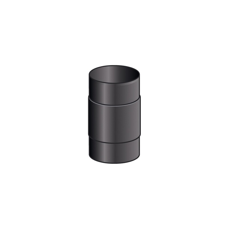 MANICOTTO M/M MONO PARETE, FERRO 2.0 VERNICIATO NERO