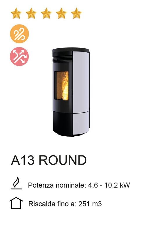 STUFA A PELLET NOBIS MOD. A13 ROUND