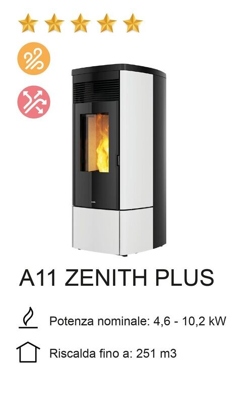 STUFA A PELLET NOBIS MOD. A 11 ZENITH PLUS