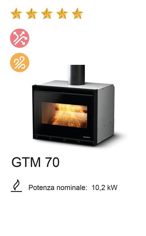 CAMINO A LEGNA PALAZZETTI MOD. GTM70