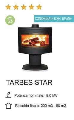 STUFA A LEGNA LACUNZA MOD. TARBES STAR