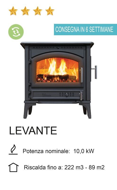 STUFA A LEGNA LACUNZA MOD. LEVANTE