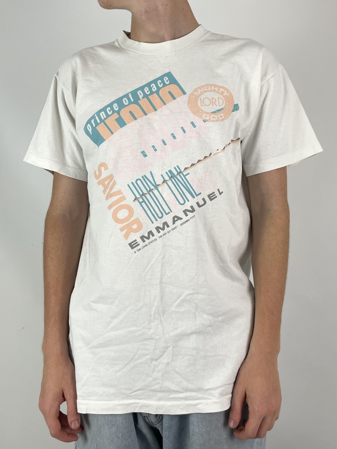 T-shirt z nadrukiem &quot;Prince Of Peace&quot; (L)